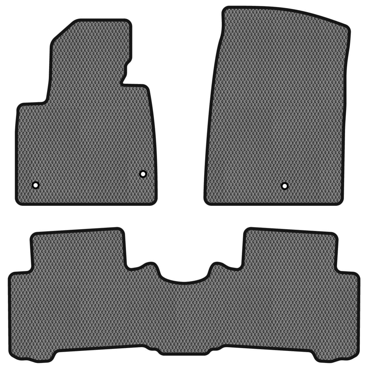 EVA коврики в салон авто EVAtech для Santa FE (DM) 7 seats Hyundai 2012-2017 3 поколение SUV USA HY34472ZB3LA3RGB