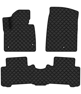 Килимки з екошкіри в салон авто EVAtech ECO для Santa FE (DM) 7 seats Hyundai 2012-2017 3 покоління SUV USA (HY34472ZD3LA3BBB)