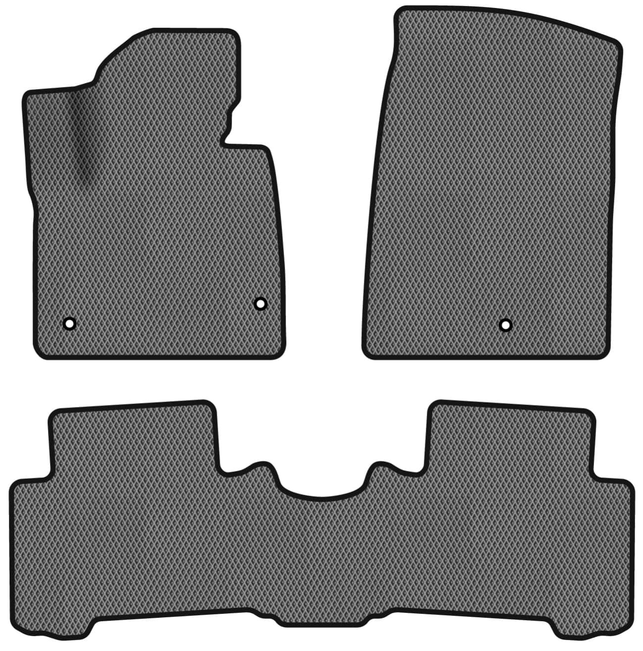 EVA коврики в салон авто EVAtech для Santa FE (DM) 7 seats Hyundai 2012-2017 3 поколение SUV USA HY34472ZD3LA3RGB