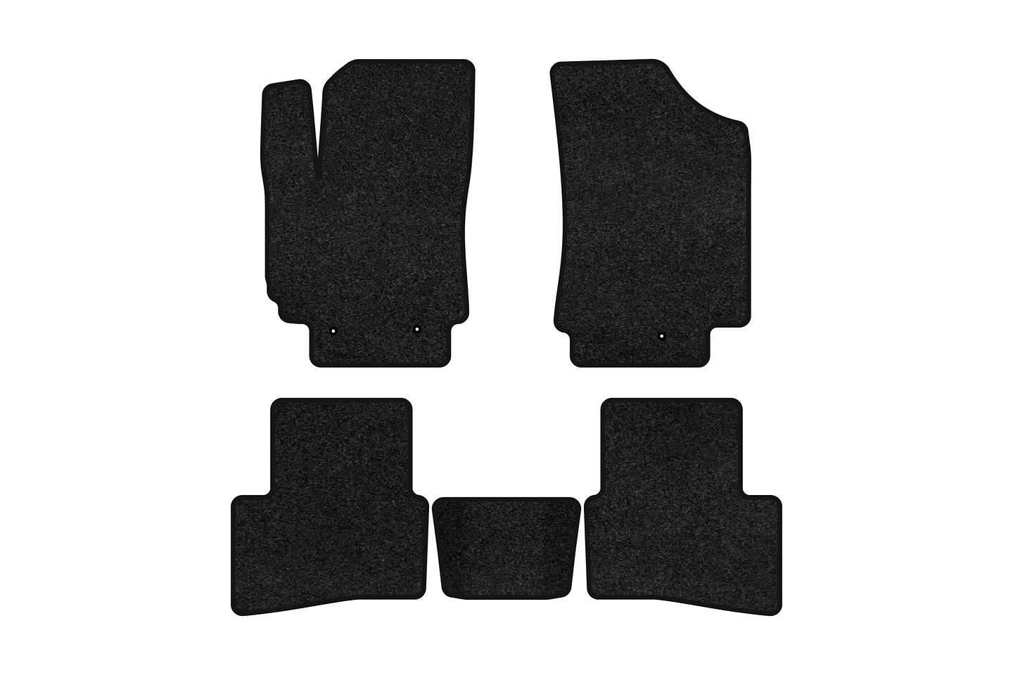 Килимки ворсові в салон авто EVAtech Premium для Hyundai Creta (GS) 2016-2020 1 покоління SUV EU чорний кант HY3777CV5LA3VPB