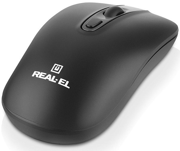 Фото - Мышь беспроводная REAL-EL RM-350W Black (EL123200043)