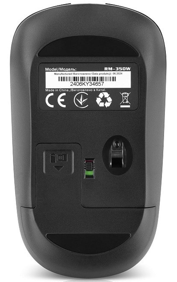 Фото - Мышь беспроводная REAL-EL RM-350W Black (EL123200043)