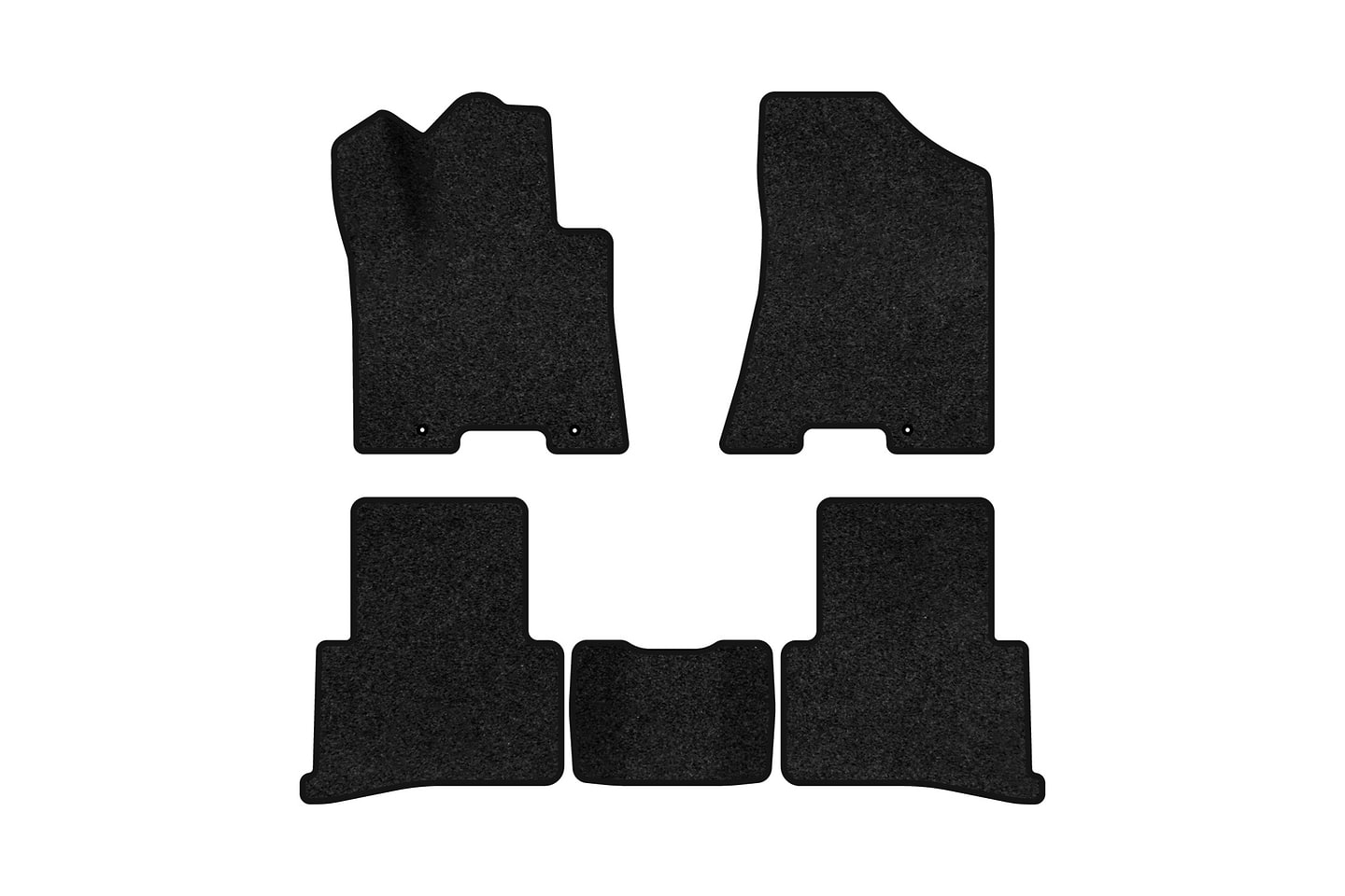 Коврики ворсовые в салон авто EVAtech Premium для Hyundai Tucson (Squib VL+VR) 2015-2021 3 поколение SUV EU черный кант HY3978CE5LA3VPB