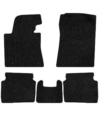 Коврики ворсовые в салон авто EVAtech Standard для Hyundai Elantra GT (MD) (Floor Gas Pedal) 2010-2015 5 поколение Htb USA черный кант HY42304CB5LA3VEB