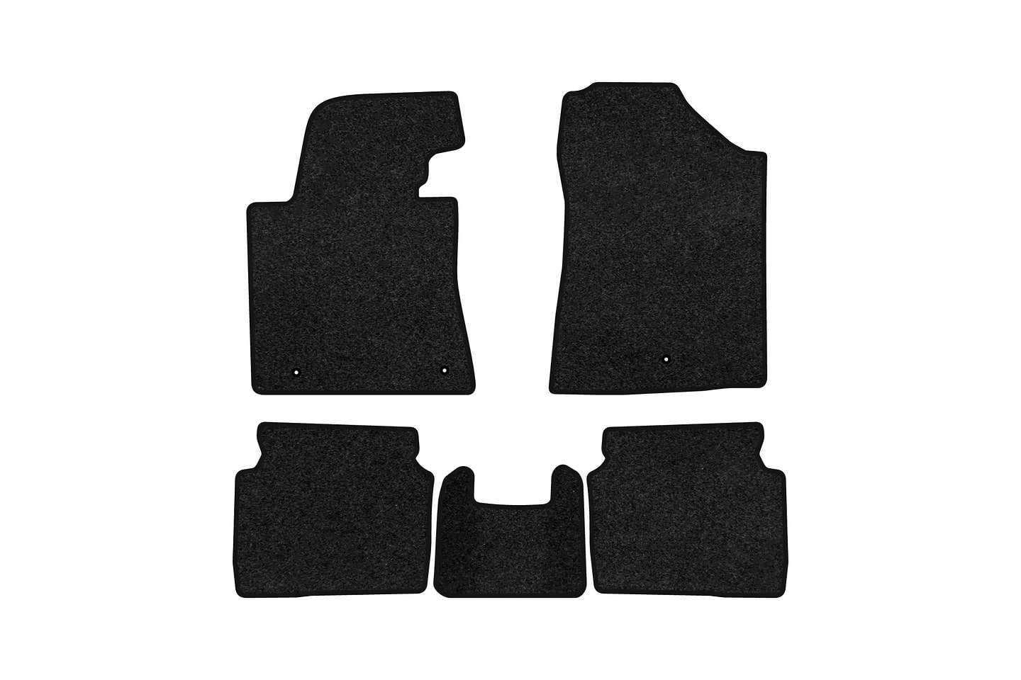 Коврики ворсовые в салон авто EVAtech Premium для Hyundai Elantra GT (MD) (Floor Gas Pedal) 2010-2015 5 поколение Htb USA черный кант HY42304CG5LA3VPB