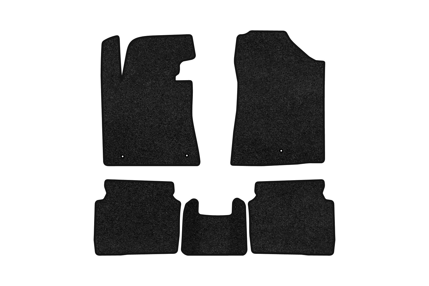 Коврики ворсовые в салон авто EVAtech Premium для Hyundai Elantra GT (MD) (Floor Gas Pedal) 2010-2015 5 поколение Htb USA черный кант HY42304CV5LA3VPB