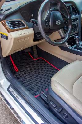 Фото - EVA килимки в салон авто EVAtech для Sonata (LF) Hybrid Hyundai 2014-2019 7 покоління Sedan USA HY43551CVK5RBB