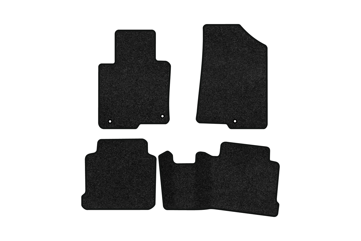 Килимки ворсові в салон авто EVAtech Premium для Hyundai Sonata (LF) Hybrid 2014-2019 7 покоління Sedan USA чорний кант HY43551PGB4KH3VPB