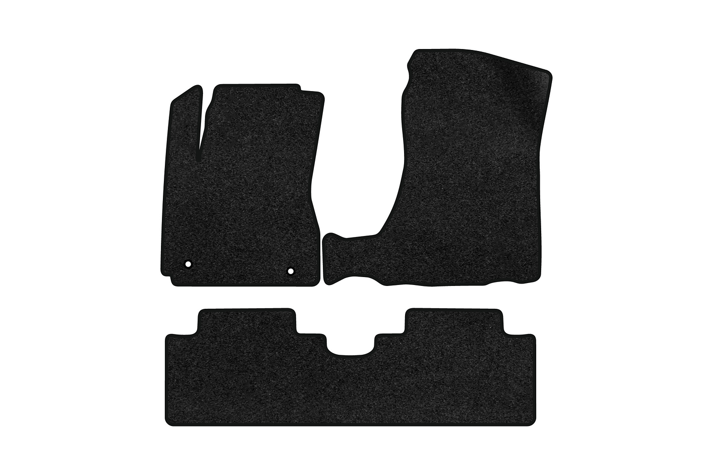 Коврики ворсовые в салон авто EVAtech Premium для Hyundai Tucson (JM) AT 2004-2010 1 поколение SUV Korea черный кант HY43594Z3TL2VPB