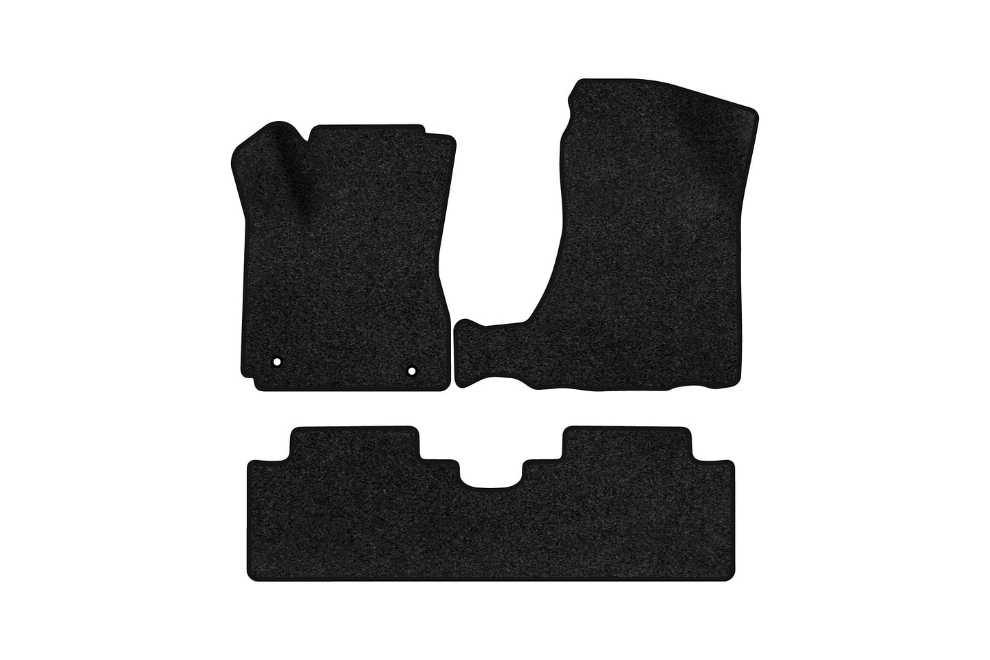 Килимки ворсові в салон авто EVAtech Premium для Hyundai Tucson (JM) AT 2004-2010 1 покоління SUV Korea чорний кант HY43594ZD3TL2VPB