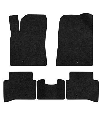 Коврики ворсовые в салон авто EVAtech Premium для Hyundai Ioniq Hybrid 2016 1 поколение Htb Korea черный кант HY43830C5LA5VPB