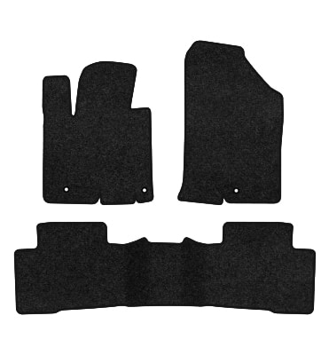 Коврики ворсовые в салон авто EVAtech Premium для Hyundai Tucson (NX4) Hybrid (Long base) 2021 4 поколение SUV USA черный кант HY44196ZV3KH3VPB