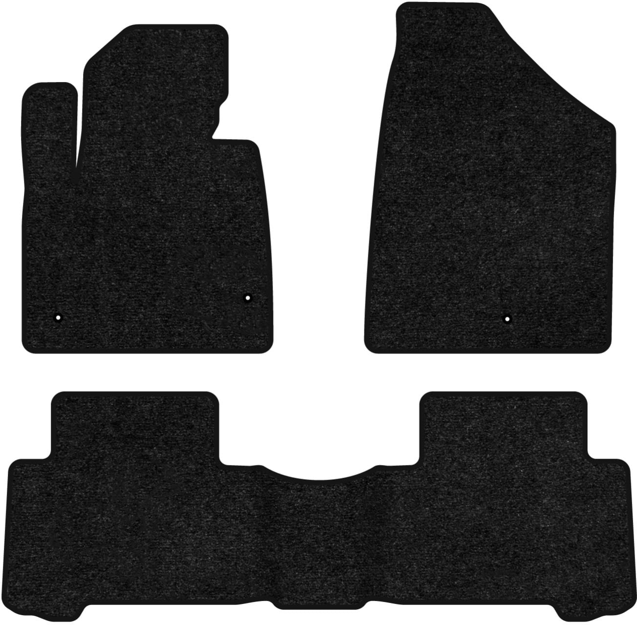 Коврики ворсовые в салон авто EVAtech Standard для Hyundai Grand Santa FE (NC) 7 seats 2012-2017 3 поколение SUV EU черный кант HY52584ZV3LA3VEB