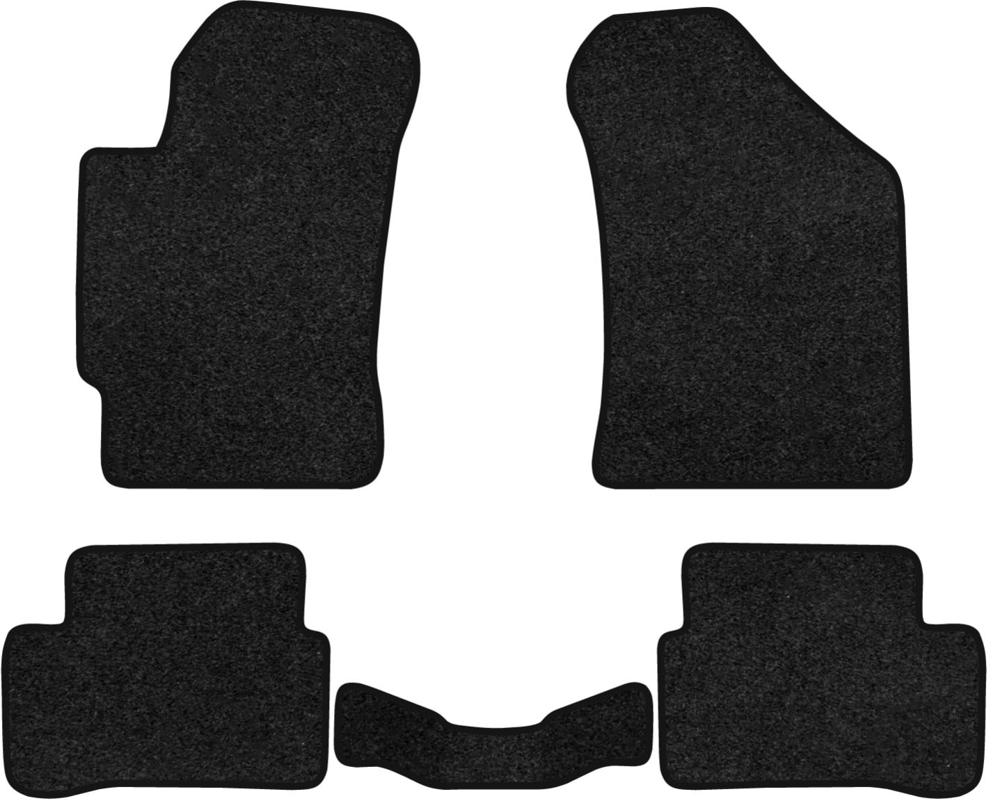 Коврики ворсовые в салон авто EVAtech Premium для Hyundai Coupe (GK) 2002-2009 2 поколение Coupe EU черный кант HY52604CG5VPB