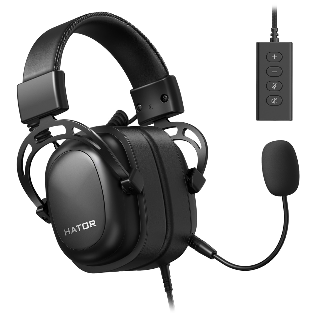 Гарнітура дротова ігрова Hator Hypergang 2 USB 7.1 Black (HTA-940) - Фото 1