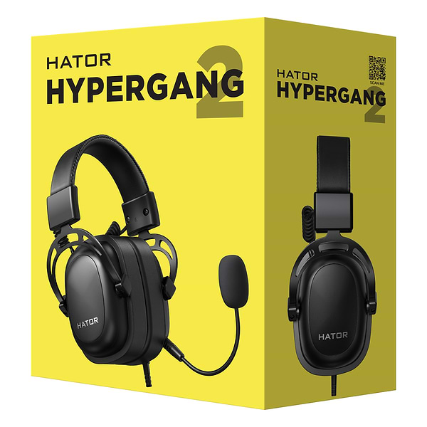 Фото - Уцінка - Гарнітура дротова ігрова Hator Hypergang 2 Black (HTA-910)