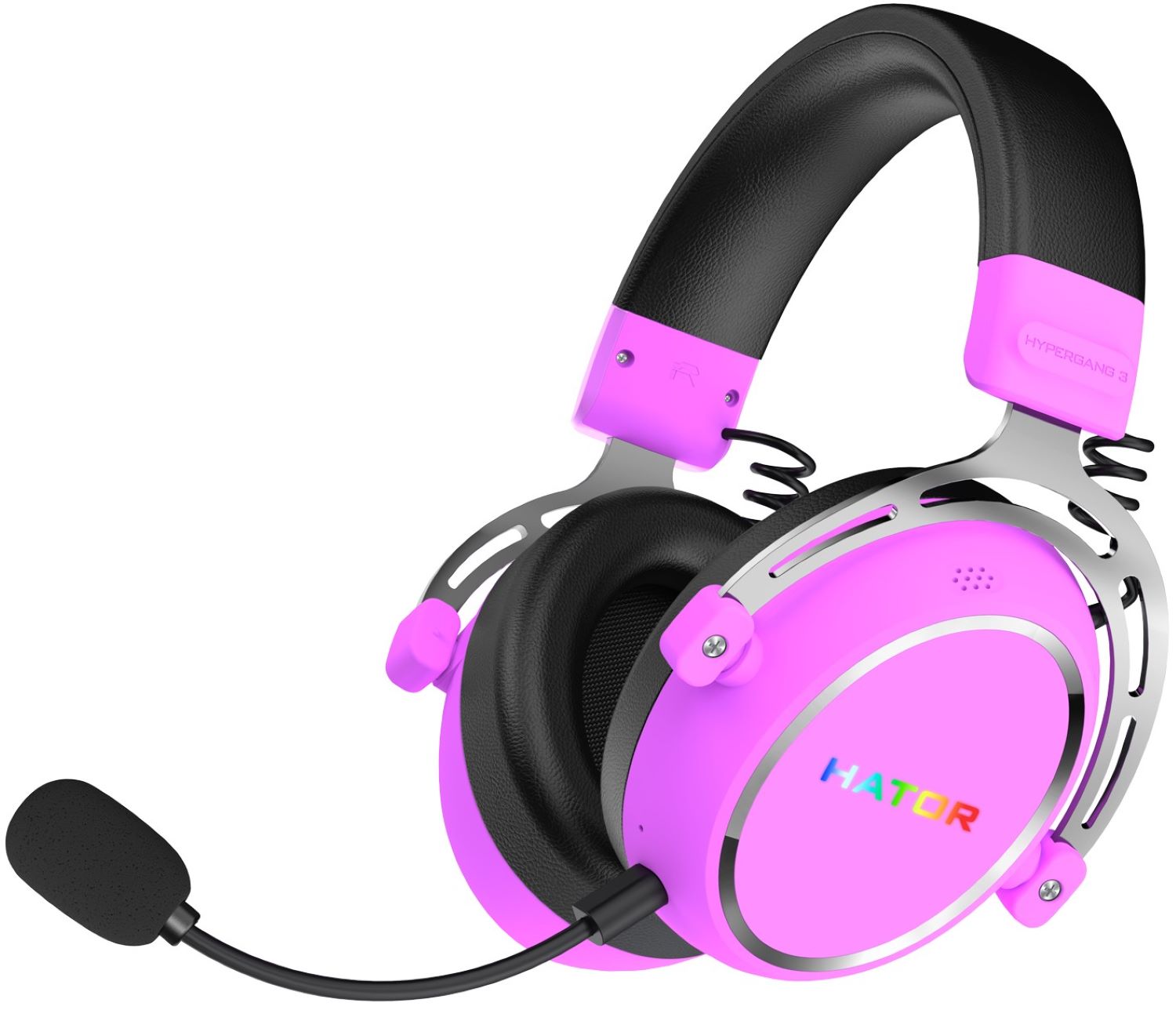 Гарнитура беспроводная игровая Hator HYPERGANG 3 Hi-Res (ESH52) Wireless Cyber Violet - Фото 1