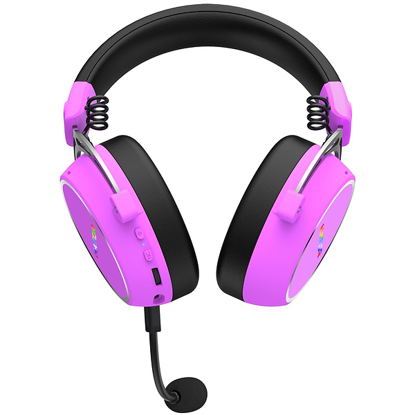 Фото - Гарнітура бездротова ігрова Hator HYPERGANG 3 Hi-Res (ESH52) Wireless Cyber Violet