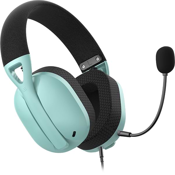 Фото - Гарнітура дротова ігрова Hator Hyperpunk 2 USB 7.1 Black/Mint (HTA-848)