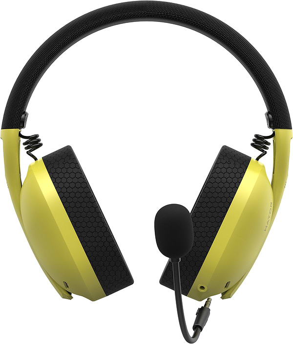 Фото - Гарнитура проводная игровая Hator Hyperpunk 2 USB 7.1 Black/Yellow (HTA-847)