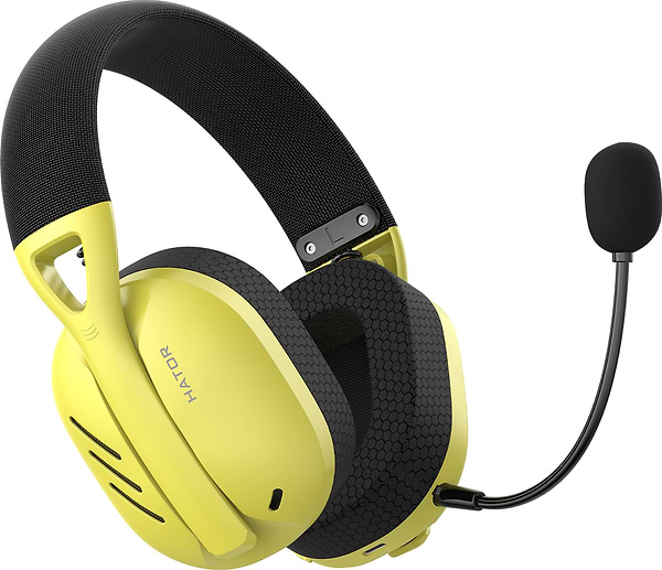 Фото - Гарнитура беспроводная игровая Hator Hyperpunk 2 Wireless Tri-mode Black/Yellow (HTA-857)