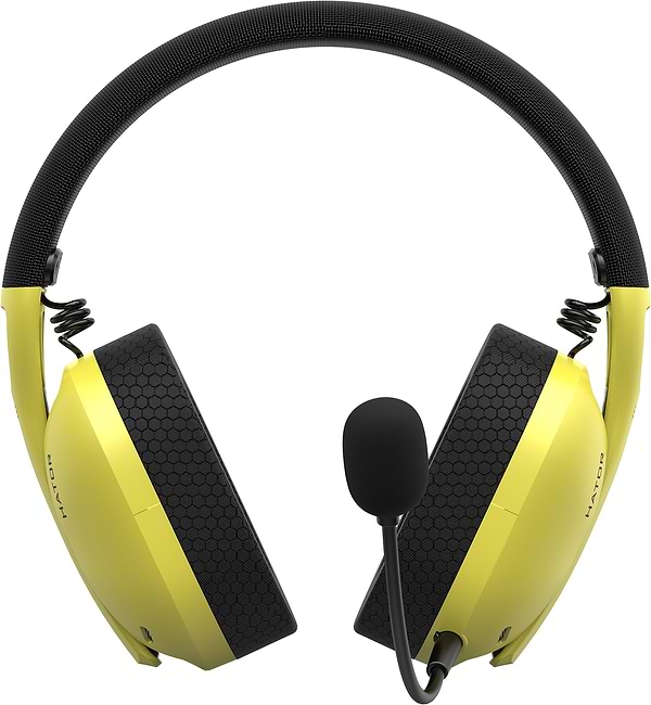 Фото - Гарнитура беспроводная игровая Hator Hyperpunk 2 Wireless Tri-mode Black/Yellow (HTA-857)