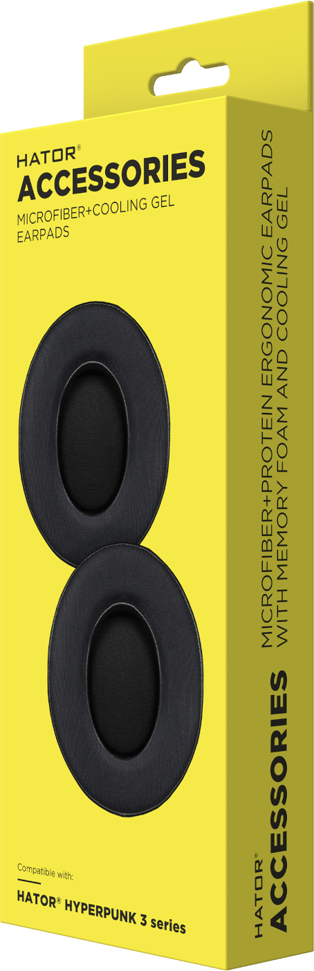 Фото - Амбушюр для наушников Hator Hyperpunk 3 ESH series, Black 2 шт. (ACC-405)