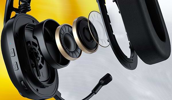 Фото - Гарнітура бездротова ігрова Hator Hyperpunk 3 Wireless Black (ESH15)