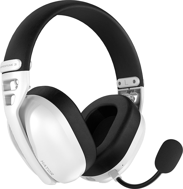 Фото - Гарнітура бездротова ігрова Hator Hyperpunk 3 Wireless White (ESH16)