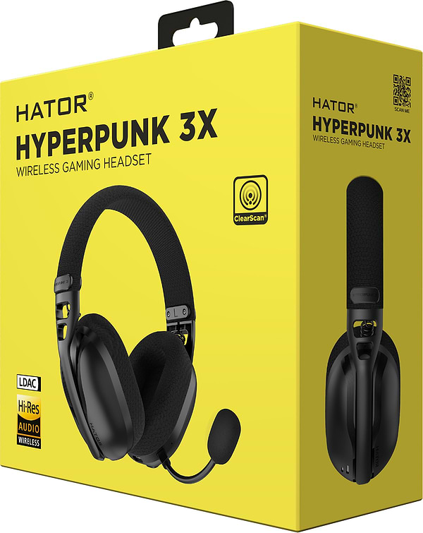 Фото - Гарнитура беспроводная игровая Hator HYPERPUNK 3X Hi-Res (ESH14) wireless black