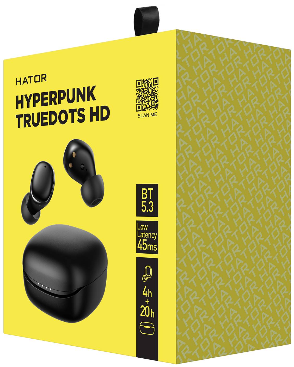 Фото - Навушники вкладиші бездротові TWS Hator Hyреrpunk Truedots HD Black (HTA-411)