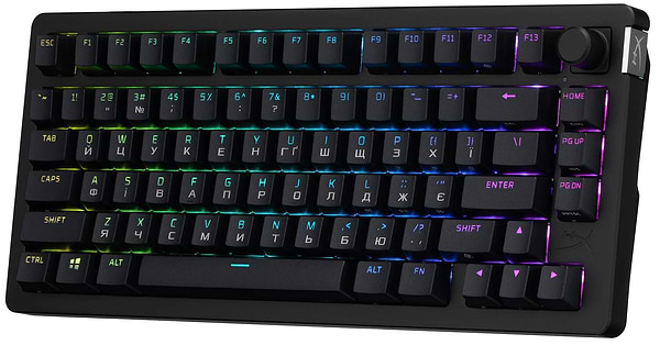 Фото - Клавиатура беспроводная игровая HyperX Alloy Rise 75 PBT HX Red Wireless (91Y91AA)