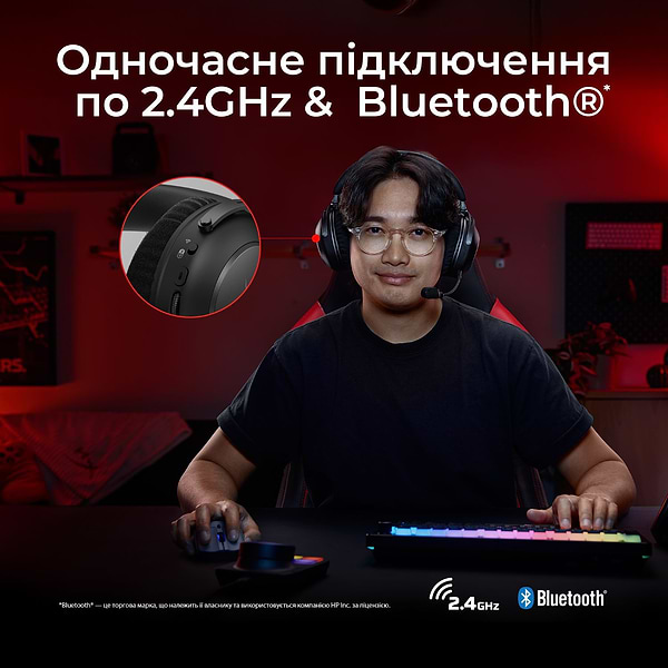 Фото - Гарнітура бездротова ігрова HyperX Cloud Alpha 2 Wireless Black (AJ5C7AA)