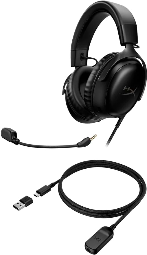 Фото - Гарнитура проводная игровая HyperX Cloud III Black (727A8AA)