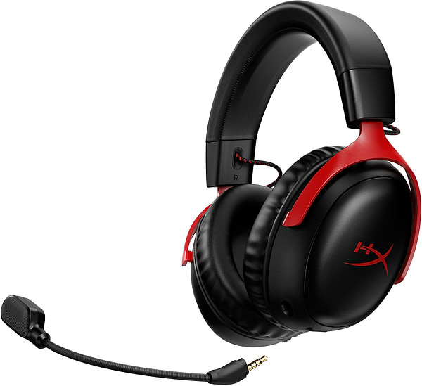Фото - Гарнитура беспроводная игровая HyperX Cloud III Wireless Black-Red (77Z46AA)