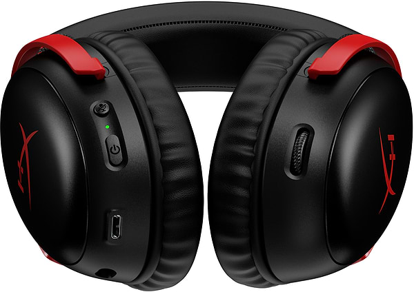 Фото - Гарнитура беспроводная игровая HyperX Cloud III Wireless Black-Red (77Z46AA)