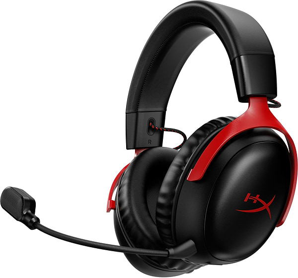 Фото - Гарнитура беспроводная игровая HyperX Cloud III Wireless Black-Red (77Z46AA)
