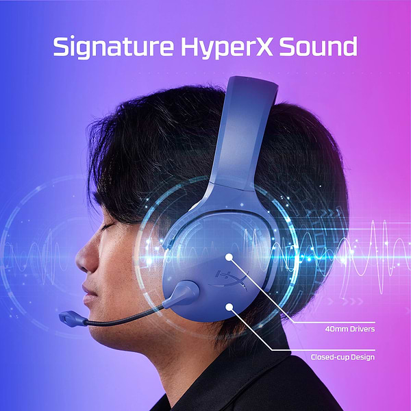 Фото - Гарнітура бездротова ігрова HyperX Cloud Jet Black (AJ0T1AA)