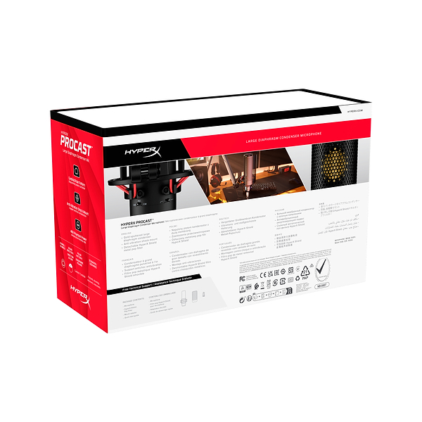 Фото - Микрофон для компьютера проводной HyperX ProCast (699Z0AA)
