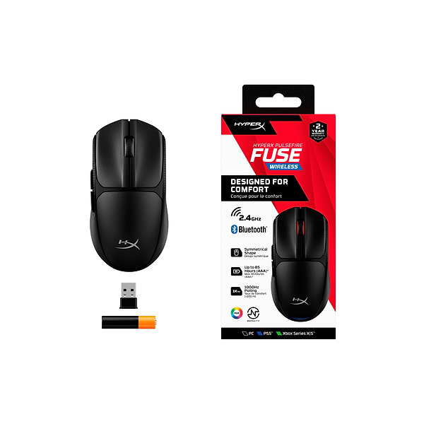 Фото - Мышь беспроводная игровая HyperX Pulsefire Fuse Black (A1KY6AA)