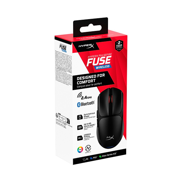 Фото - Мышь беспроводная игровая HyperX Pulsefire Fuse Black (A1KY6AA)