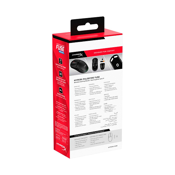 Фото - Мышь беспроводная игровая HyperX Pulsefire Fuse Black (A1KY6AA)