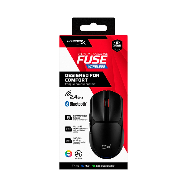 Фото - Мышь беспроводная игровая HyperX Pulsefire Fuse Black (A1KY6AA)