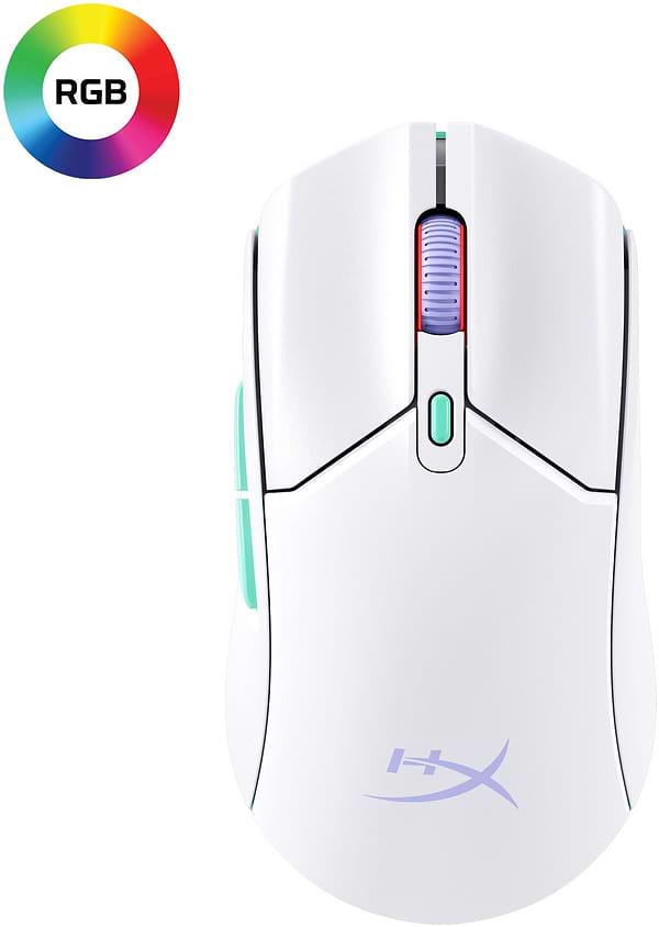 Фото - Миша бездротова ігрова HyperX Pulsefire Haste 2  Core Wireless White (8R2E7AA)