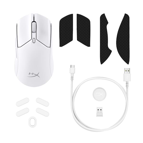 Фото - Мышь беспроводная игровая HyperX Pulsefire Haste 2 Wireless White (6N0A9AA)
