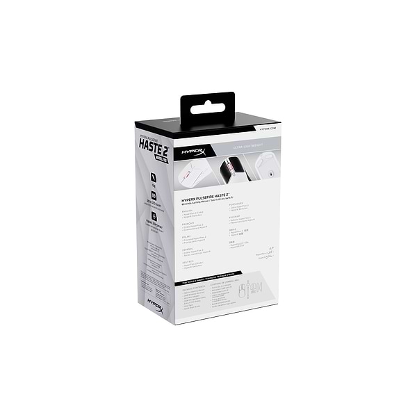 Фото - Мышь беспроводная игровая HyperX Pulsefire Haste 2 Wireless White (6N0A9AA)