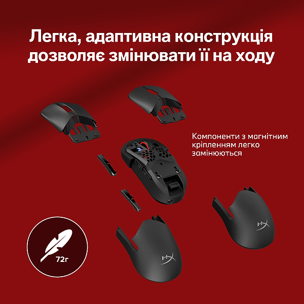 Фото - Мышь беспроводная игровая HyperX Pulsefire Saga Pro Black (A2PB2AA)