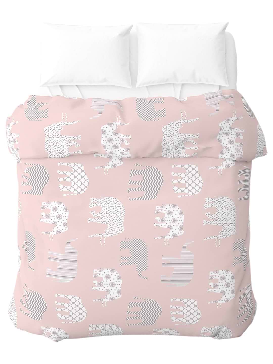 Підковдра полуторна Home Line Слони рожевий 145х215 см (173784)