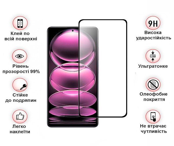 Фото - Захисне скло для смартфону BeCover for Xiaomi Redmi Note 12 Pro/12 Pro 5G/12 Pro Plus Black (708784)