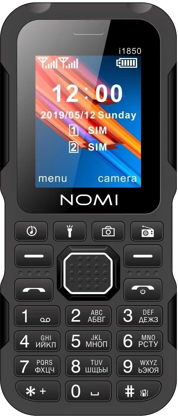 Мобільний телефон Nomi i1850 Black - Фото 1